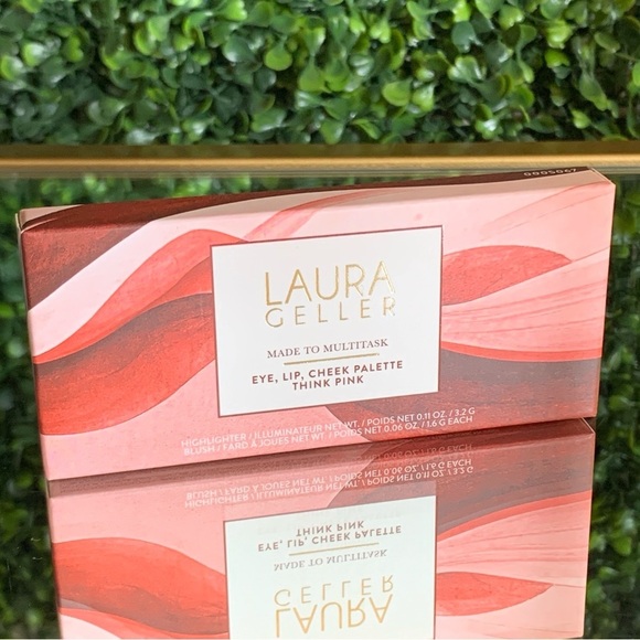 Laura Geller THINK PINK Palette | NEW | Made to Multitask Cream to Powder Trio - Picture 4 of 13